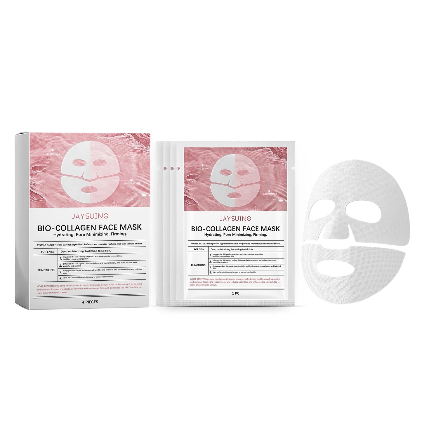 Jaysuing Collagen Sheet Mask – Deep Hydration & Firming