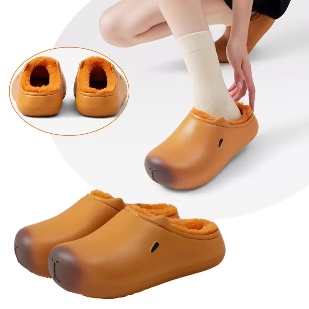 Women's cute shoes winter outdoor waterproof shoes indoor heated cotton slippers men's non-slip home slippers children's shoes Peaceful Pleasures Health and Wellness