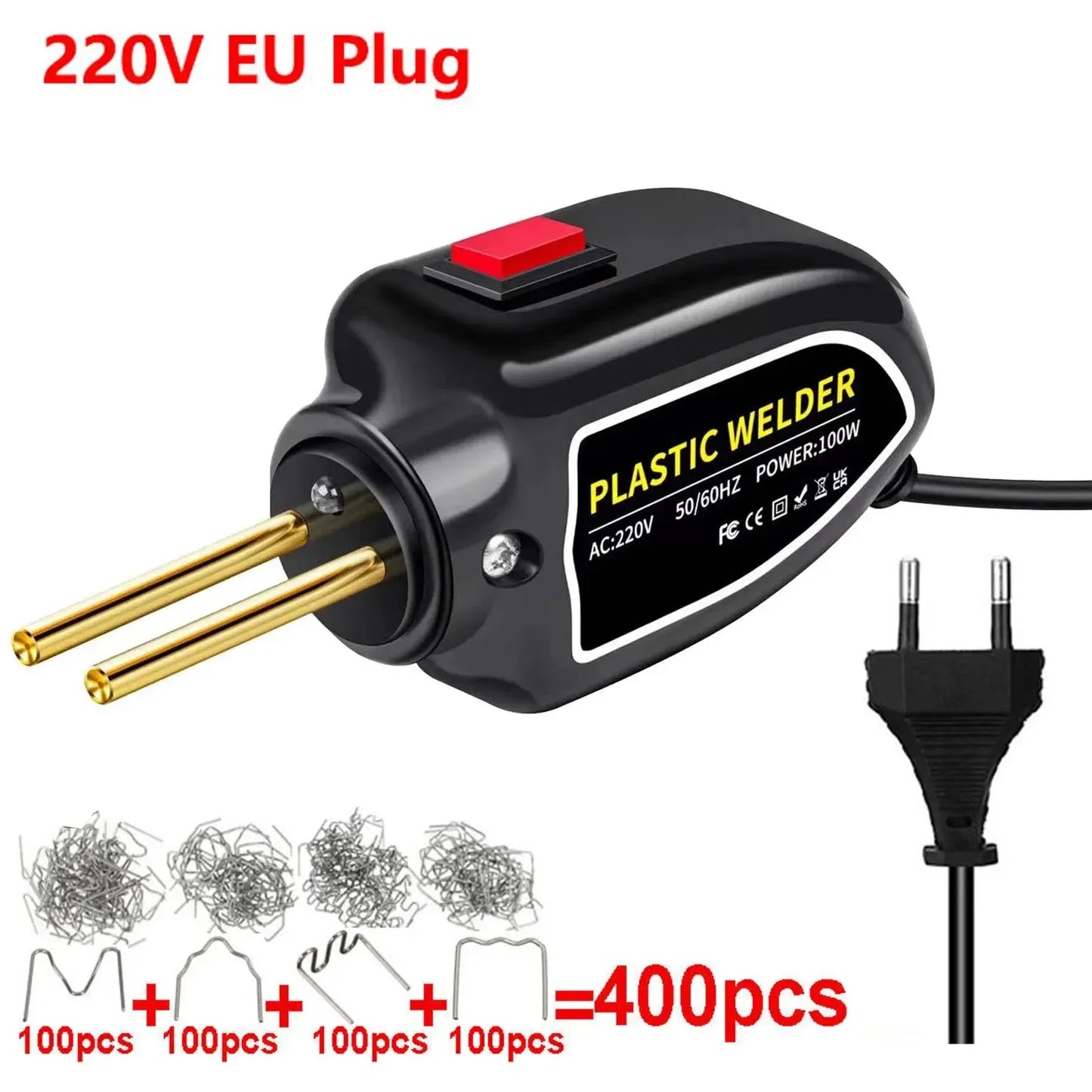 New Heat Gun Plastic Welding Machine Bumper Soldering Iron Staples Bumper Repair Car Tools Kit HOT Stapler Plastic Welder Peaceful Pleasures Health and Wellness 220V MINI2 400