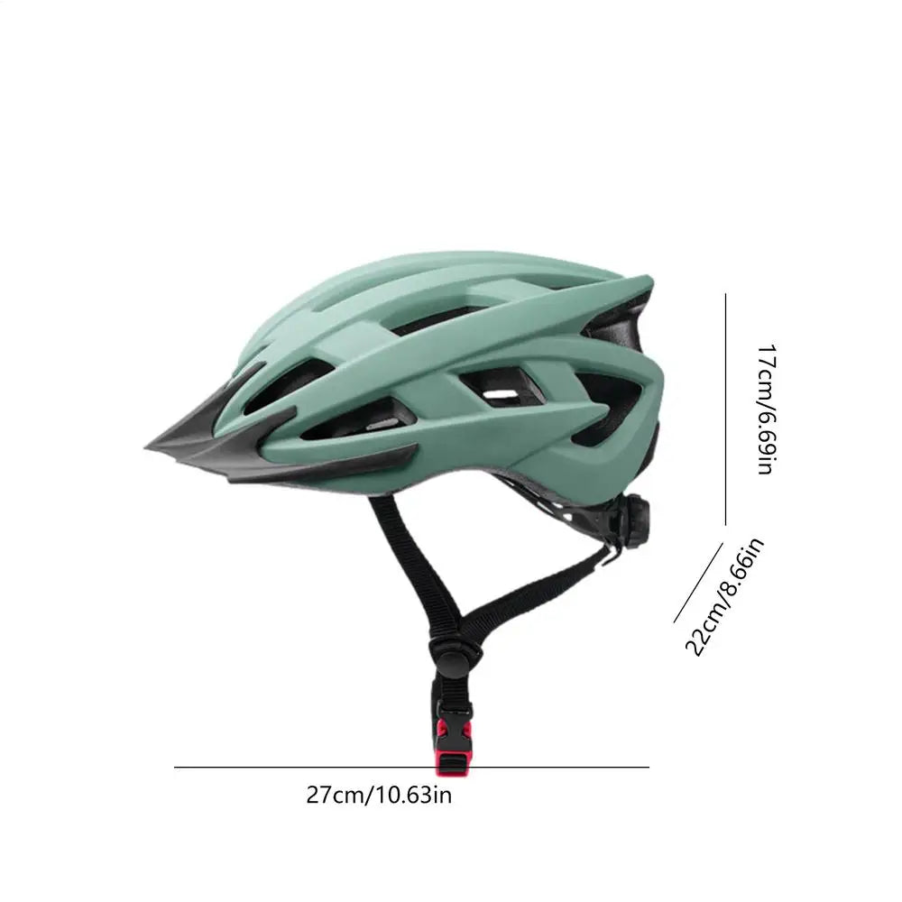 Unisex Breathable Bicycle Helmet Safety Hard Hat For Mountain E-Bike Scooter Recreational Cycling Head Protection Bike Accessory Peaceful Pleasures Health and Wellness Green