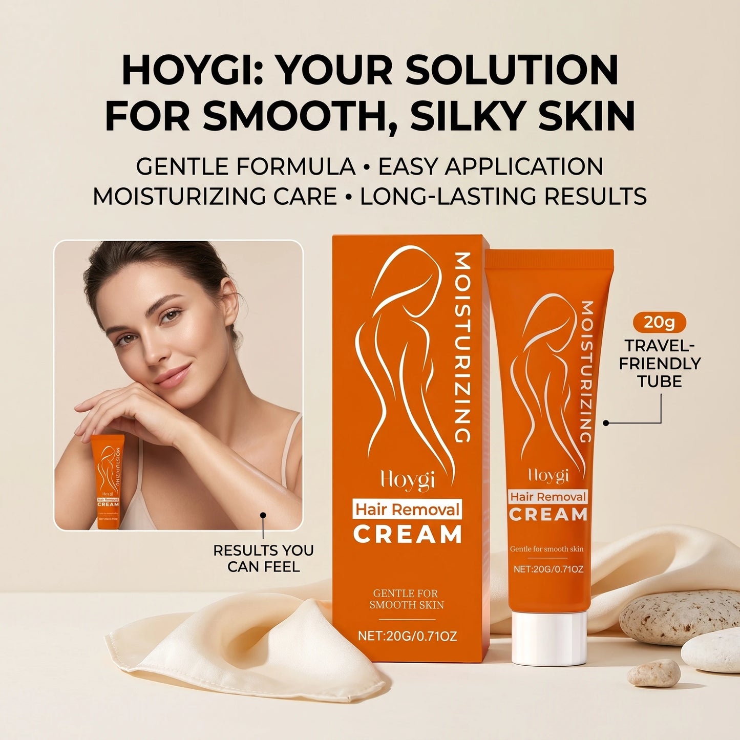 Facial Hair Removal Cream for Chin, Upper Lip, Gentle Painless Depilatory Cream No-Irritation Reduce Redness Smooth Skin Care Peaceful Pleasures Health and Wellness