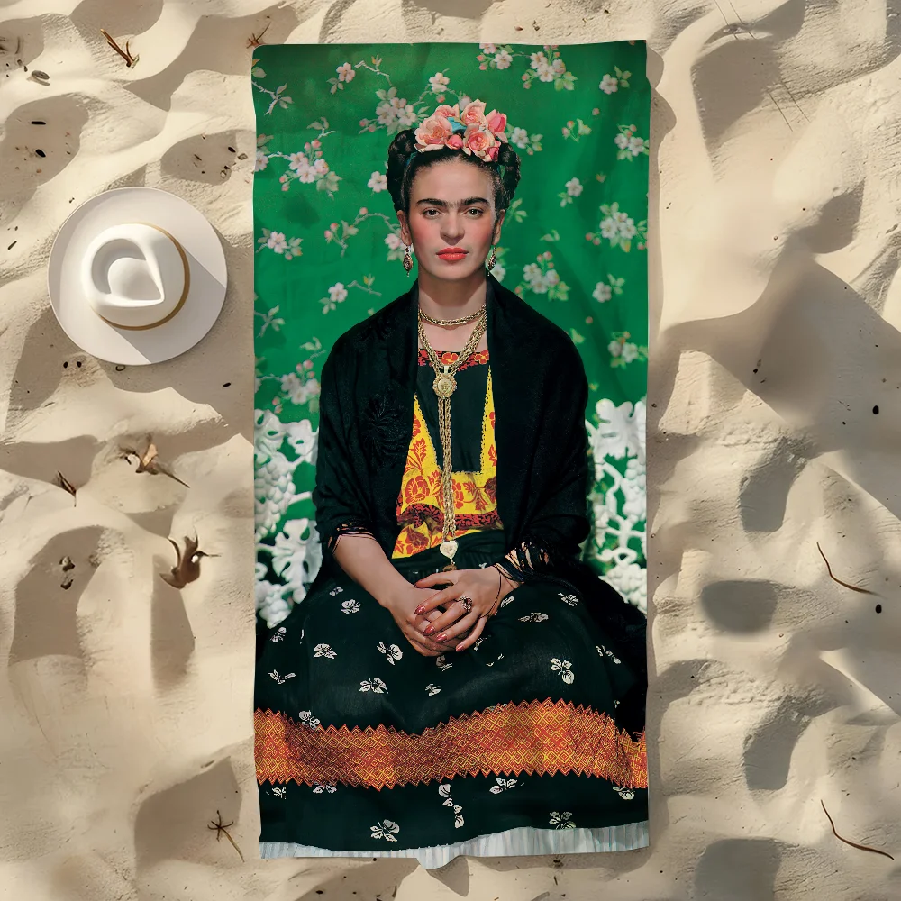 Frida Kahlo Quick-Dry Beach Towel | Gym Travel Camping Gift