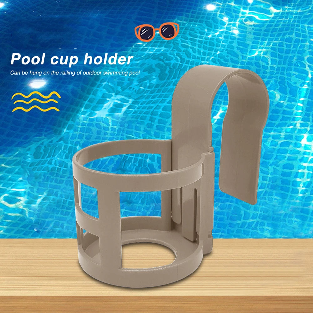 Pool & Poolside Drink Cup Hanger – Hook-On Beverage Holder Peaceful Pleasures Health and Wellness