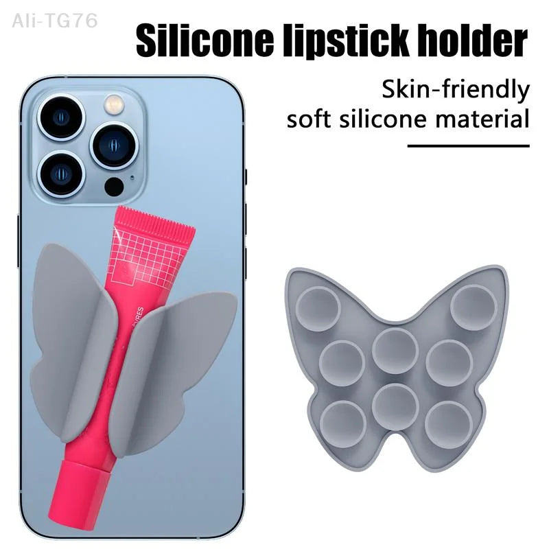 Butterfly Silicone Lip Gloss Phone Holder | Suction Cup Stand