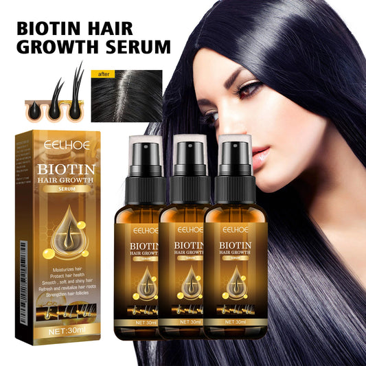 Biotin Hair Care Spray Nourish Scalp Hair Follicle Reduce Hair Loss Stabiliz Hair Root Refresh Oil Control Natural Plant Essence Peaceful Pleasures Health and Wellness