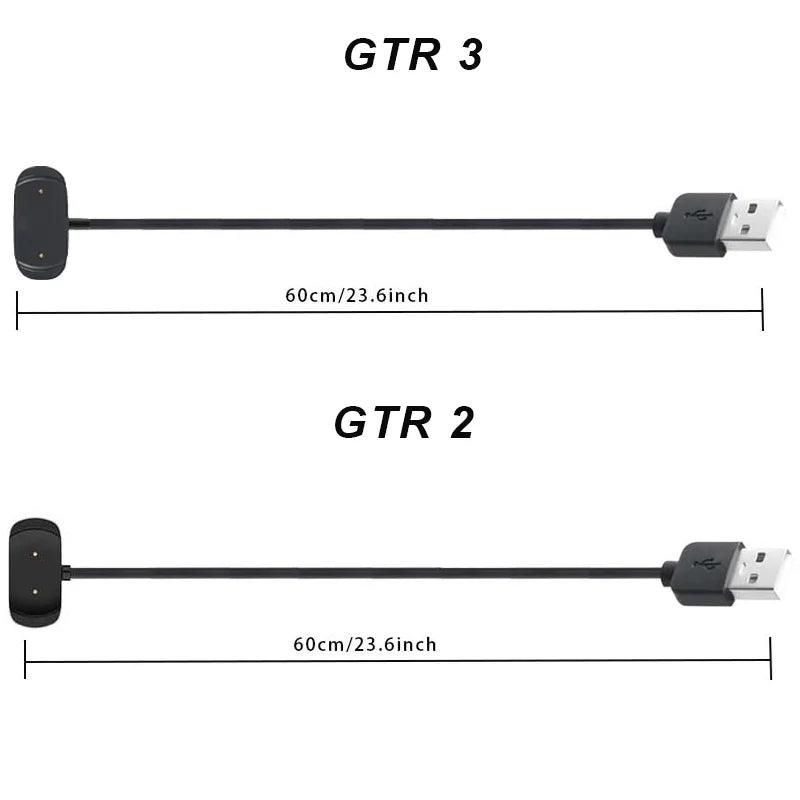 Charger Cable for Amazfit GTR2/GTS2/bip u/bip u Pro/ zepp E/GTR3/GTS3/T-Rex 2/GTR4/GTS4/T-Rex Ultra Smartwatch Charging Cable Peaceful Pleasures Health and Wellness