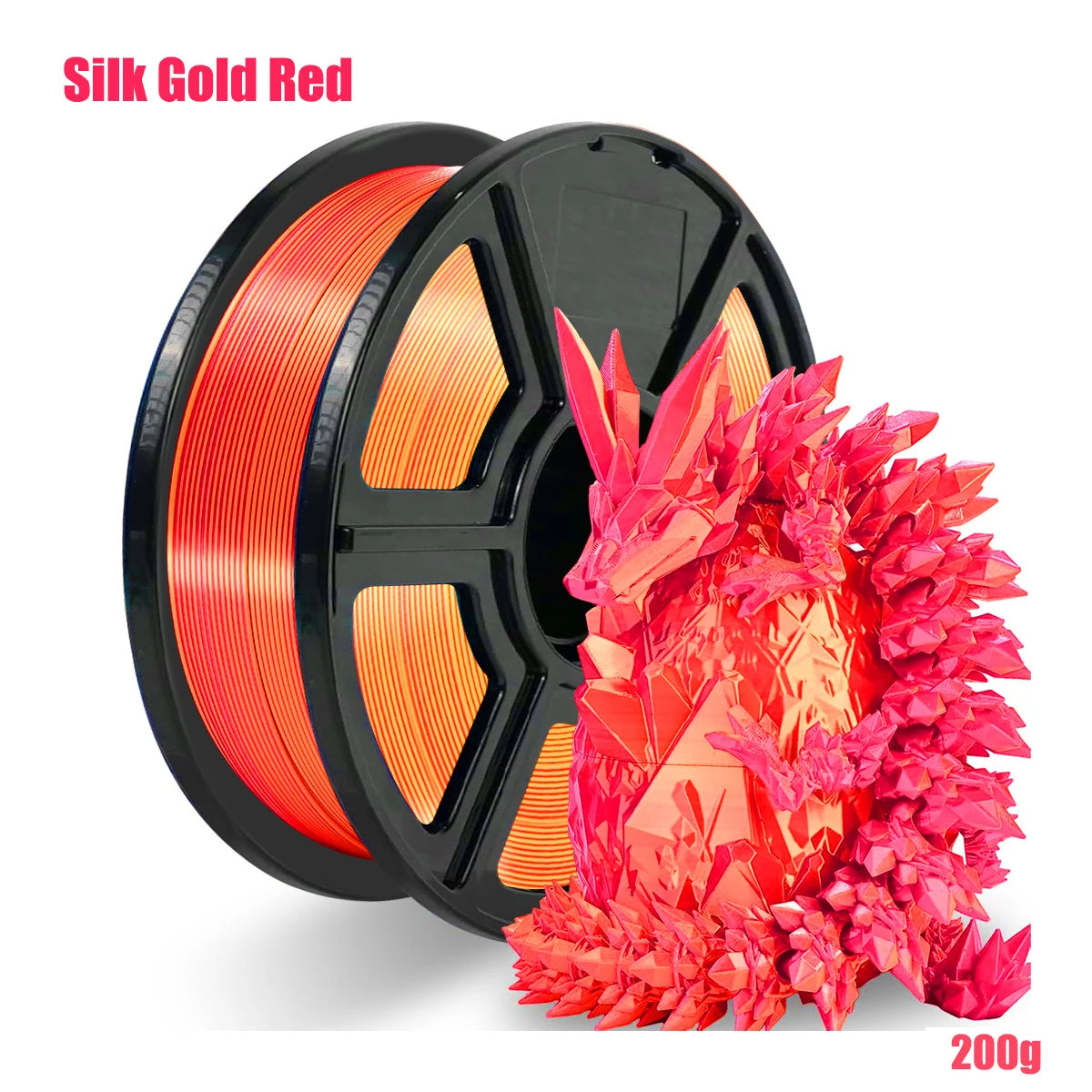 Silk Dual Color PLA Filament 1.75mm – 4 Spools | DINGSUN 3D