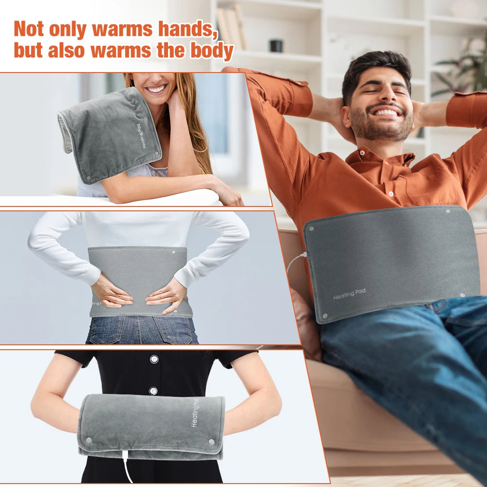 Electric Hand Warmer USB Charging Hand Muff Pouch Winter Heater for Home Office Heating Pad for Waist Legs Shoulder Blanket Peaceful Pleasures Health and Wellness
