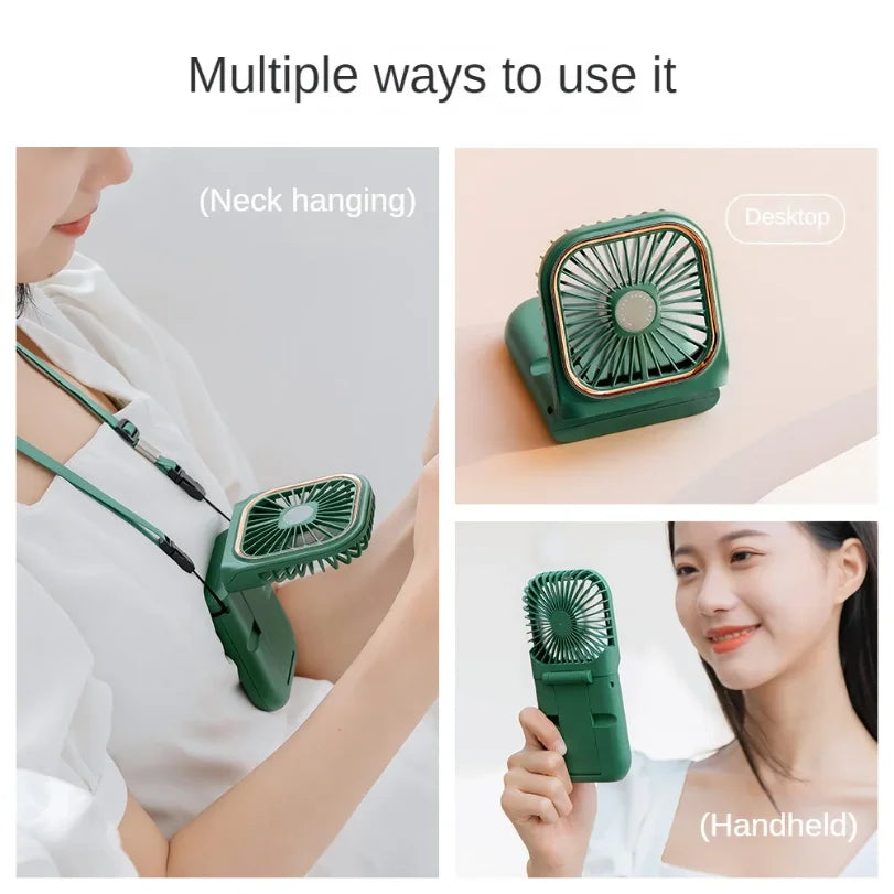 Portable Neck Fan Foldable USB Handheld Mini Fan | 3000mAh