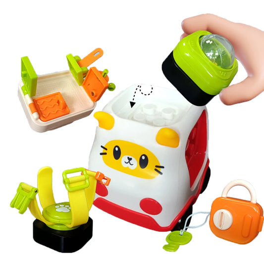 2in1 Baby Busy Ball Cute Car Toys Montessori Education Learning Peaceful Pleasures Health and Wellness