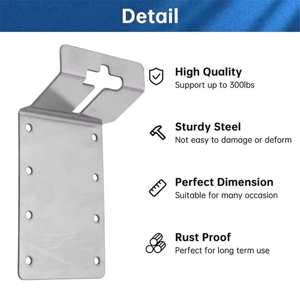 Heavy-duty Thickened T-post Brackets Outdoor Metal Mount Hardware