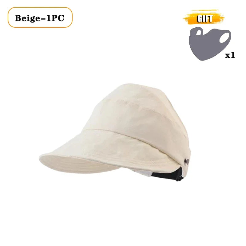 Foldable Wide Brim Ponytail Sun Hat | Quick-Dry Adjustable