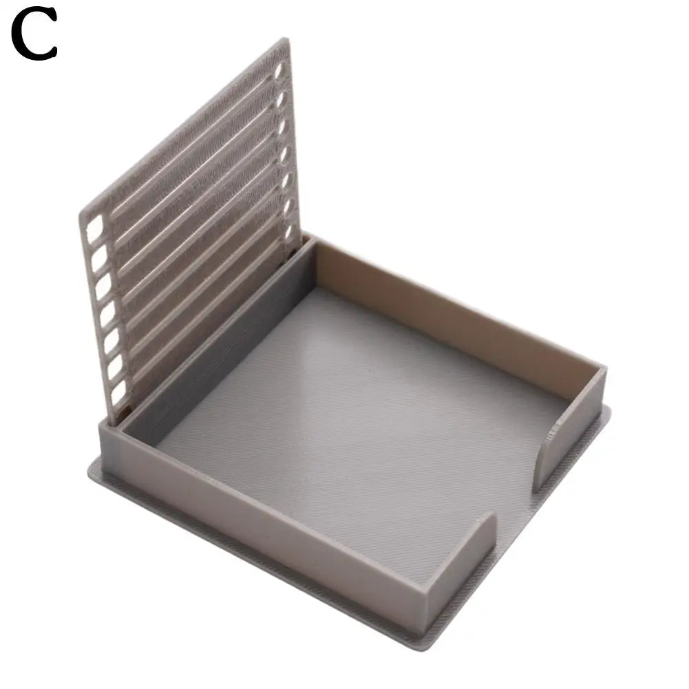 Sticky Note Dispenser Sticky Note Holder With Stencil Sticky Notes Template For Note Pad Self-adhesive Notepad Note Organ Peaceful Pleasures Health and Wellness C