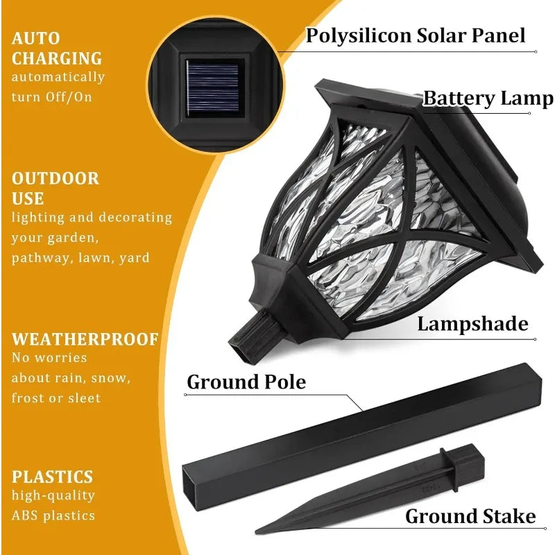 Waterproof Solar Lawn Spike Lights | Outdoor Garden Path Decor