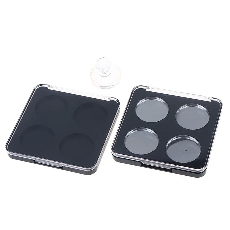 4 Grids Magnetic Makeup Palette Empty Cosmetics Dispensing Storage Box For Eyeshadow Lip Color Powder Blusher Highlighter Peaceful Pleasures Health and Wellness