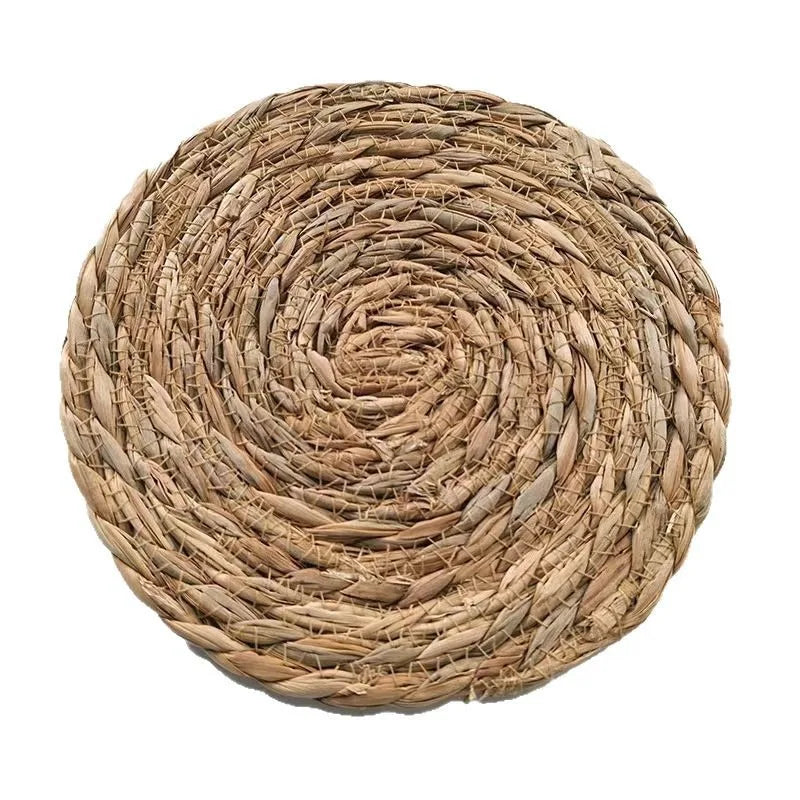 2026 New Pot Mats Handwoven Rattan Placemats Round Heat Insulation Mats Natural Woven Table Mats For Dining Home Wedding Decor Peaceful Pleasures Health and Wellness