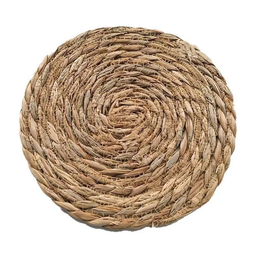 2026 New Pot Mats Handwoven Rattan Placemats Round Heat Insulation Mats Natural Woven Table Mats For Dining Home Wedding Decor Peaceful Pleasures Health and Wellness