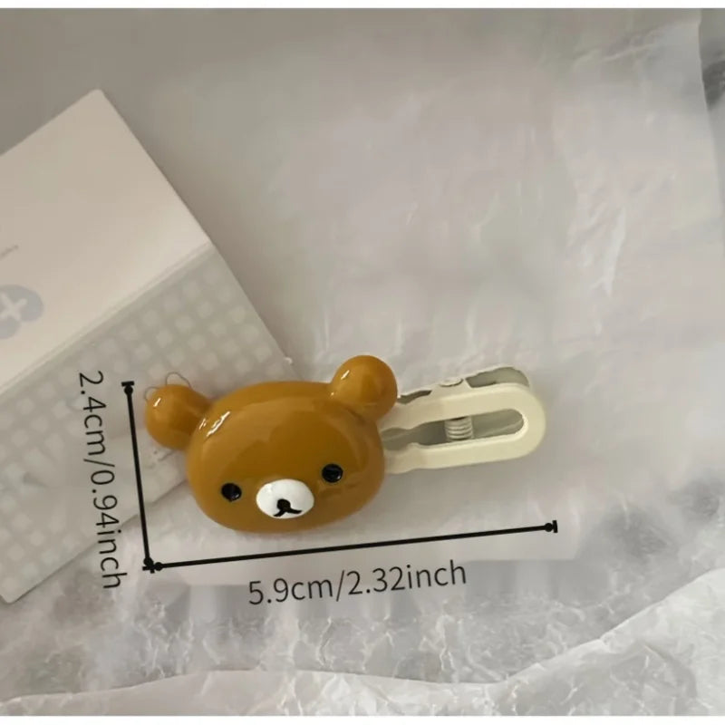 Cute Bear Hairpins Set – Preppy Plastic Hair Accessories for Girls Hairpin Peaceful Pleasures Health and Wellness