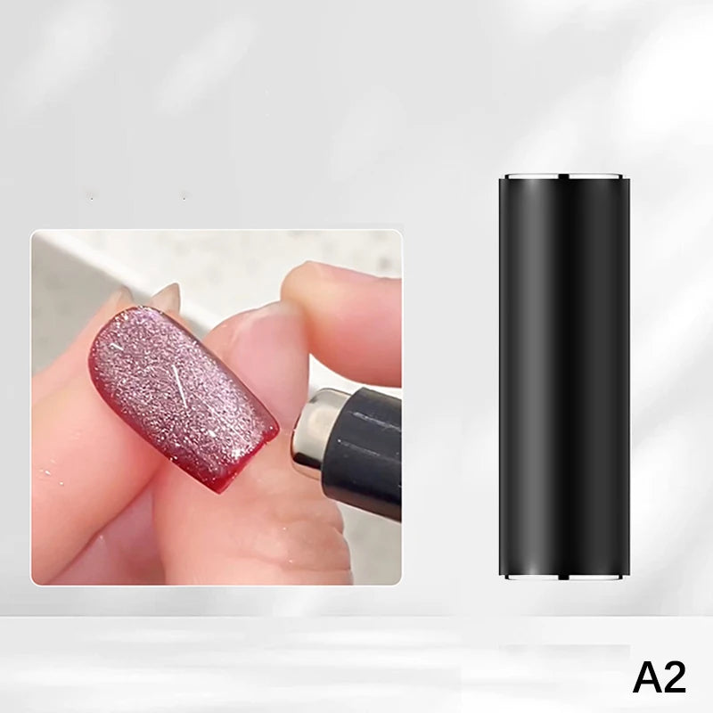 New French Dual Ended French Cat Eye Magnet Tool Y-Shaped Plate Magnetic Auxiliary Tool Gel Polish Magnet Rod Tool DIY Peaceful Pleasures Health and Wellness A2