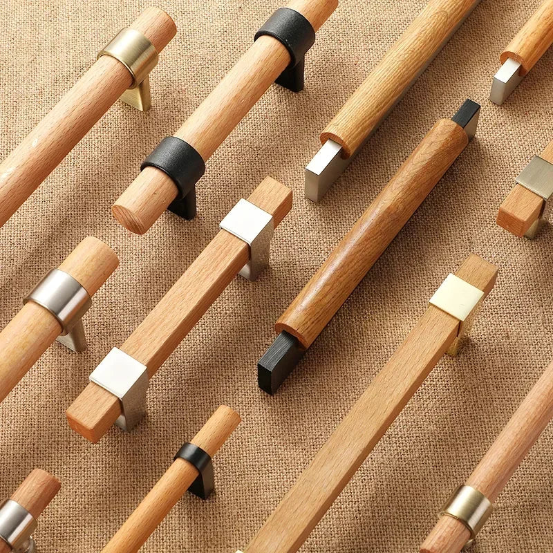 Wood Cabinet Handles & Drawer Knobs | 128mm & 160mm