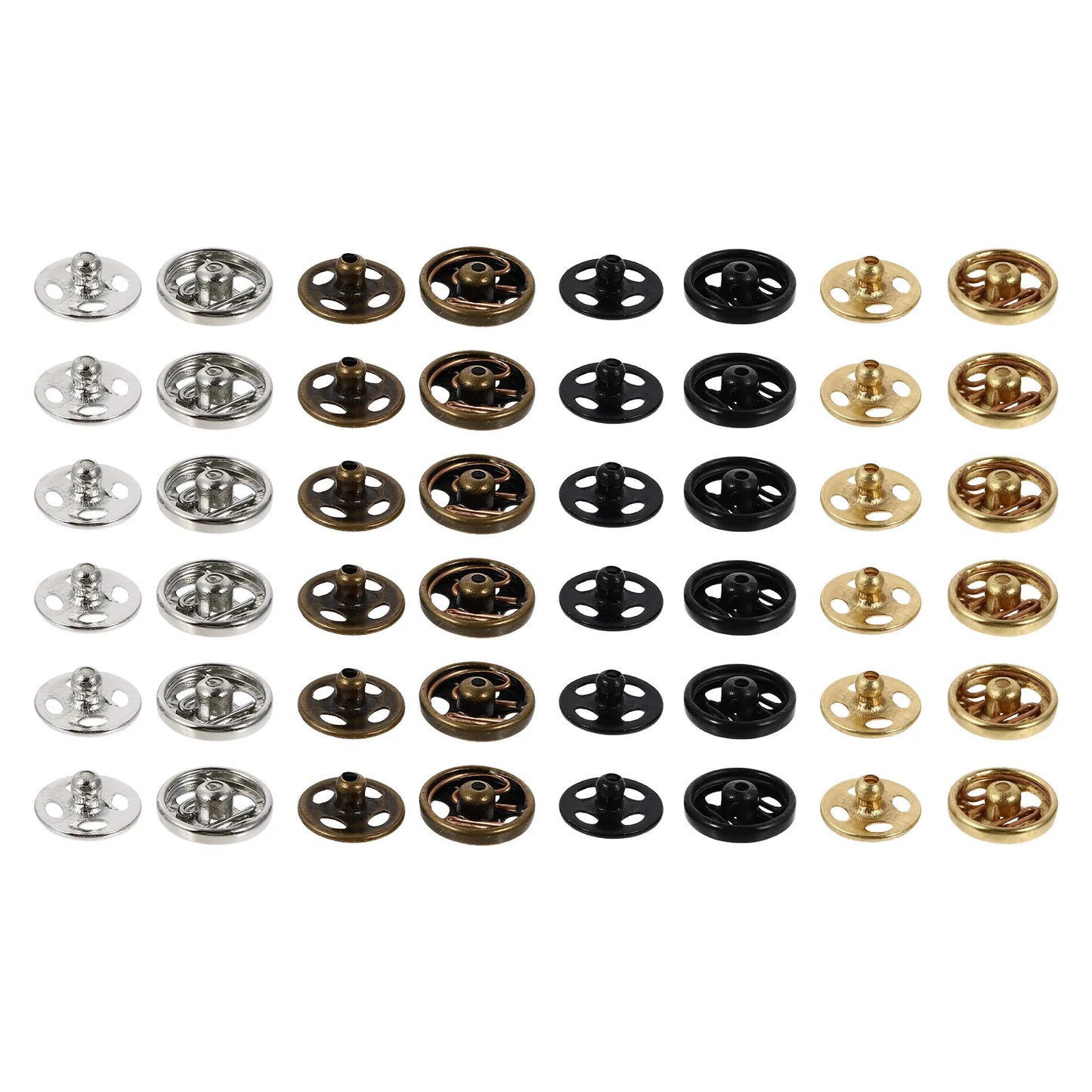 40Pcs Mini Sewing Buttons Durable Metal Covers for Clothes DIY Garment Buckles Replacement Accessories Peaceful Pleasures Health and Wellness