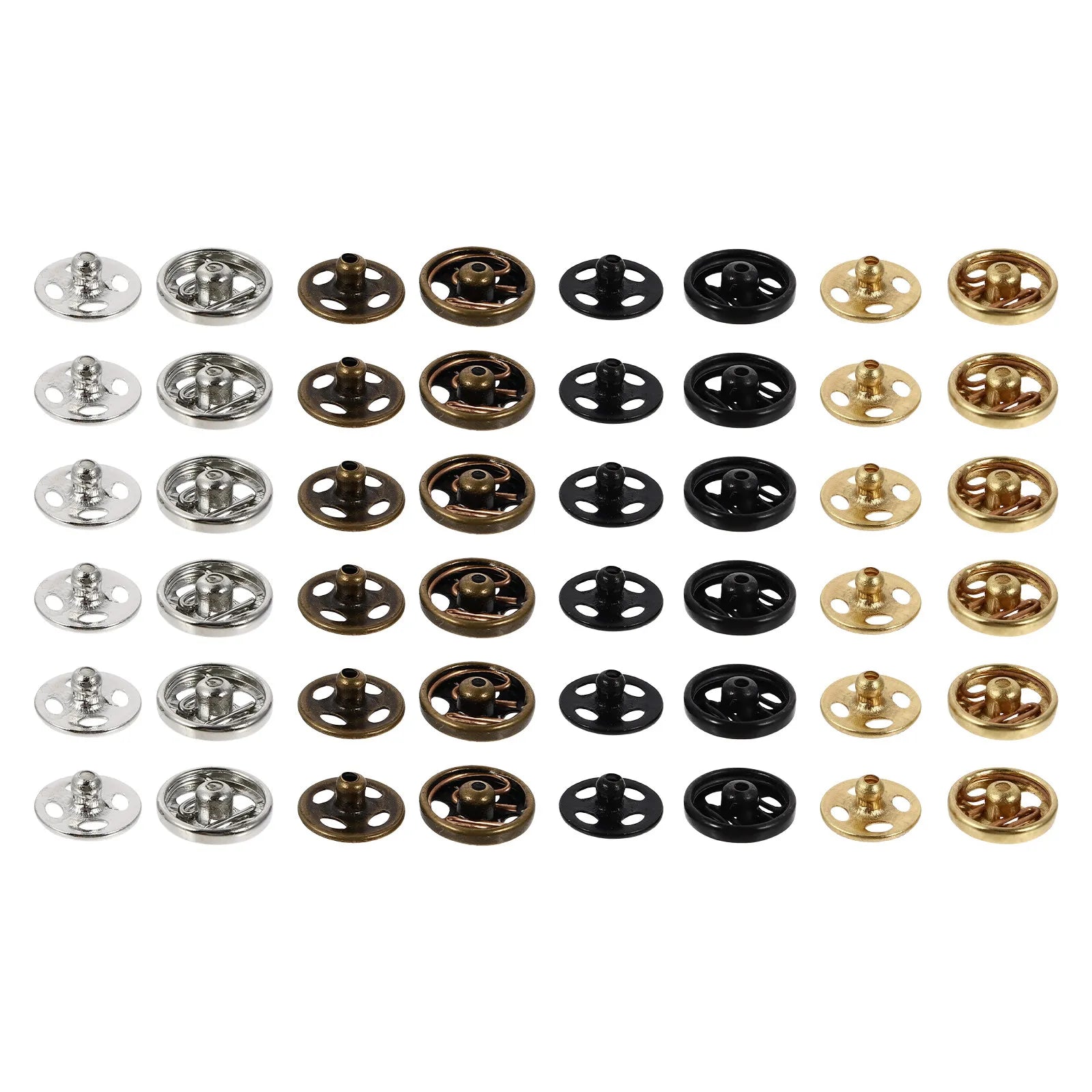 40Pcs Mini Sewing Buttons Durable Metal Covers for Clothes DIY Garment Buckles Replacement Accessories Peaceful Pleasures Health and Wellness
