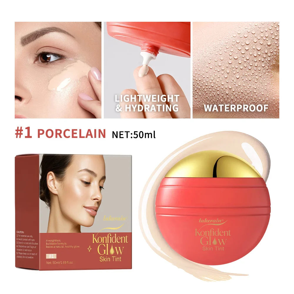 Konfident Glow Skin Tint Foundation – Waterproof, Hydrating, 50ml