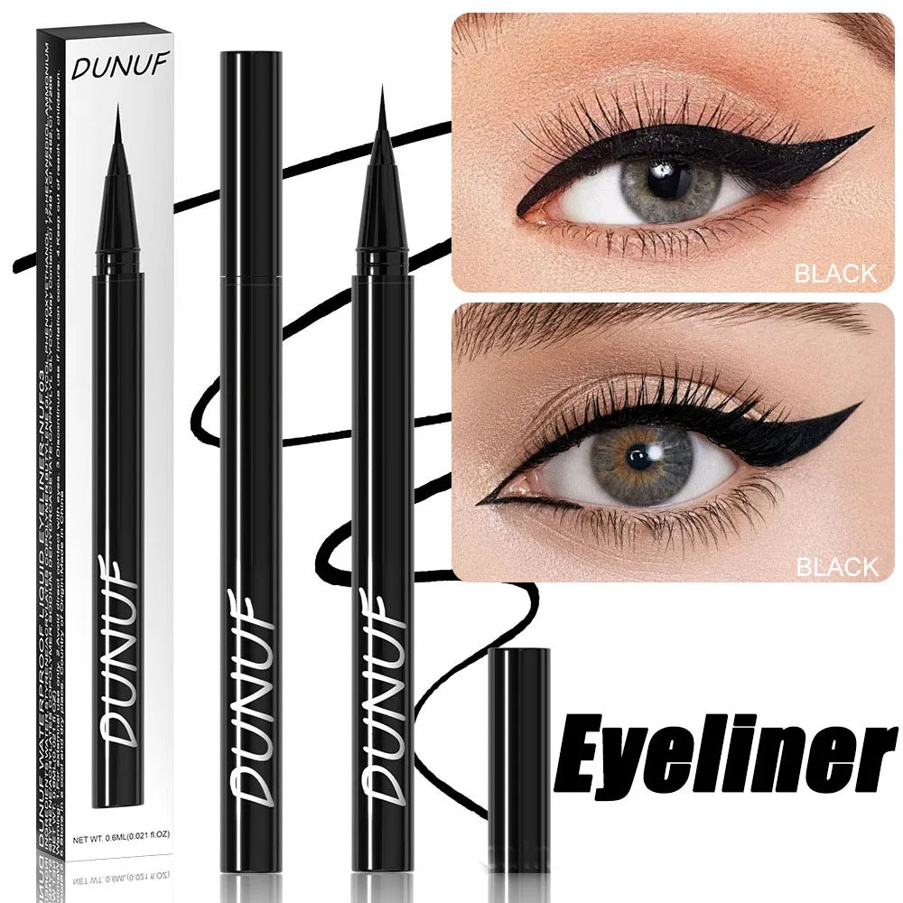 DUNUF Ultra-Fine Waterproof Liquid Eyebrow Pencil – Black & Brown