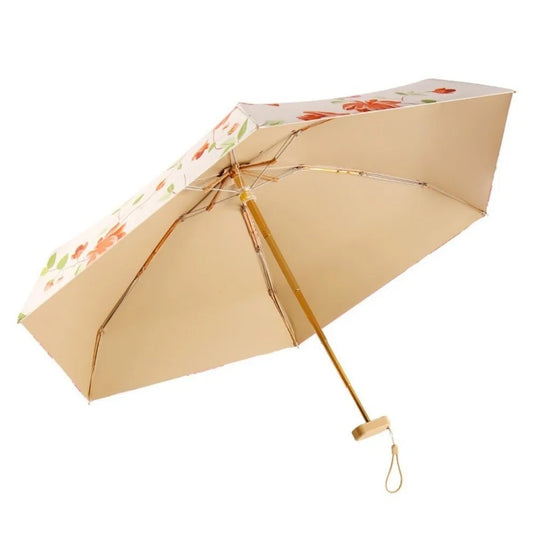 Mini Folding UV Umbrella with Wallet – Sun & Rain Protection Folding Travel Umbrella Peaceful Pleasures Health and Wellness