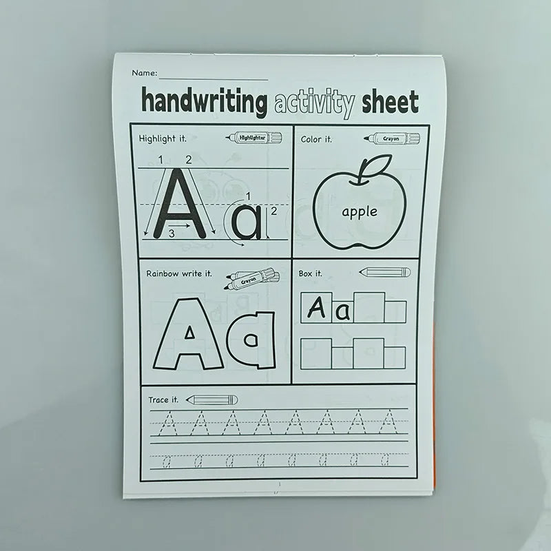 32-Page English Alphabet Practice Book Specifically Designed Children