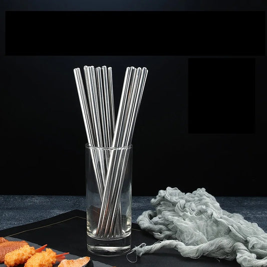 5 Pairs Stainless Steel Chopsticks Reusable Non Slip Chopsticks Dishwasher Safe Peaceful Pleasures Health and Wellness