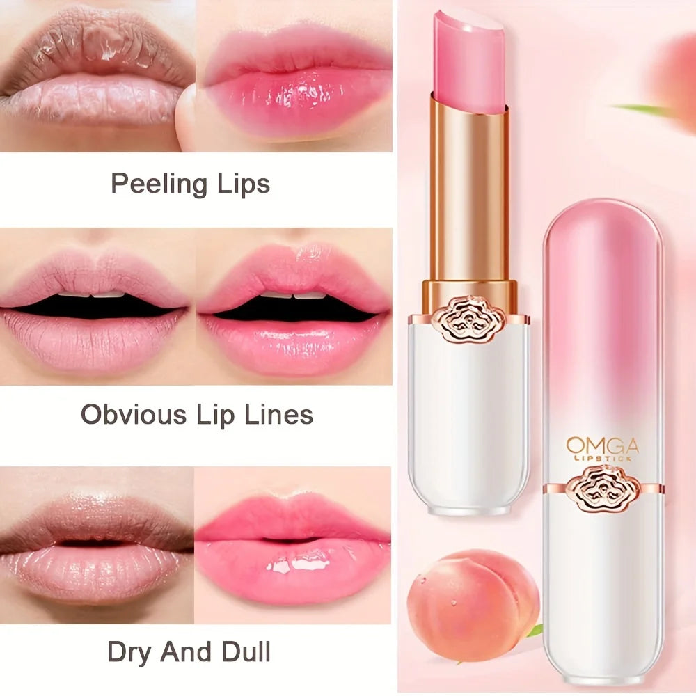 Color-Changing Lipstick Jelly Lipstick Moisturizing Waterproof Long-Lasting Moisturizing 3g Peaceful Pleasures Health and Wellness