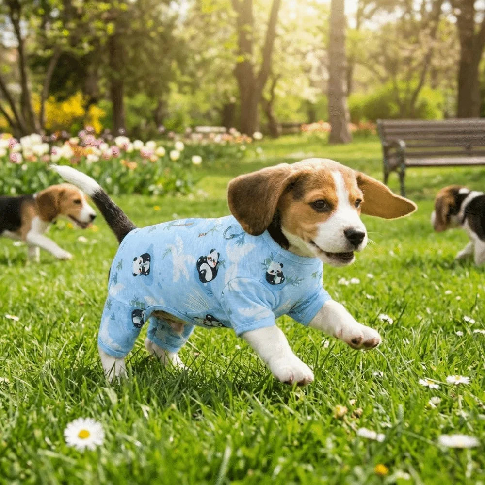 Breathable Dog Cooling Jumpsuit | Panda Print Pet Onesie