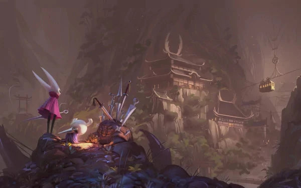 Hollow Knight Hallownest Map HD Canvas Poster | Wall Art