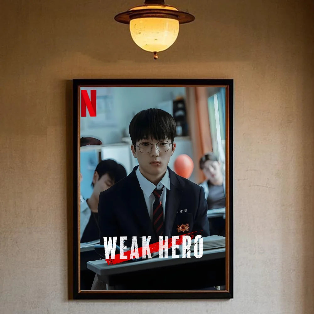 Korea W-Weak Hero Class 2 Poster HD art sticky wall waterproof home living room bedroom bar aesthetic decoration Peaceful Pleasures Health and Wellness z1 15X20cmNoframe