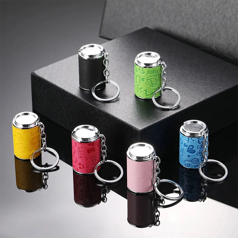 Metal Coin Tube Keychain – Portable Coin Storage Pendant