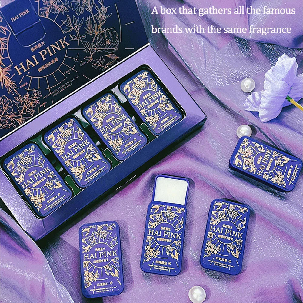 4-Piece Solid Fragrance Gift Set – 4 Portable Scent Balms
