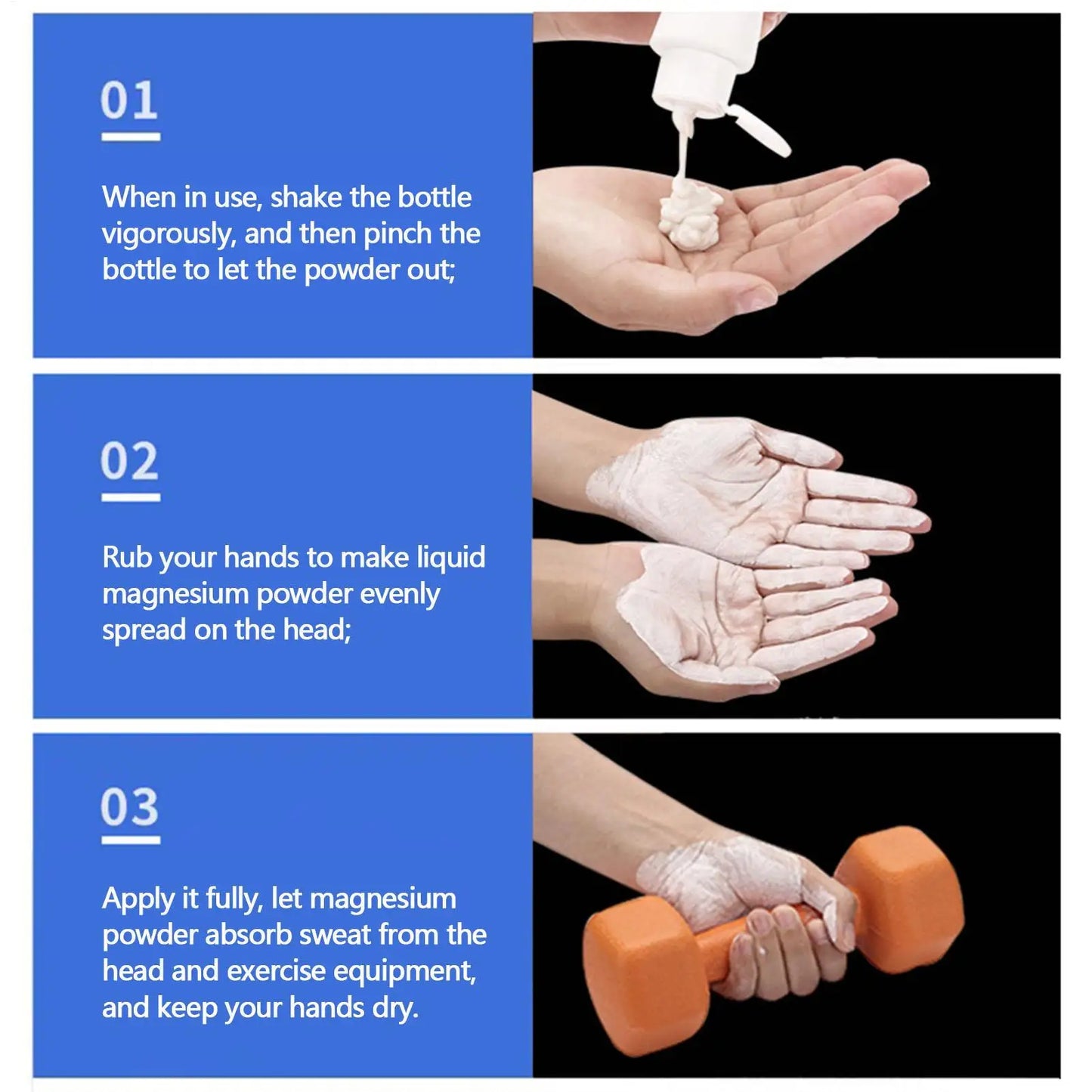 Liquid Chalk Grip Powder – Anti-Slip Gym, Climbing & Lifting
