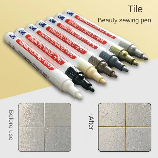 Tile Grout Repair Pen – Waterproof Seam Marker Set (2 Pack) Grout Repair Pen Peaceful Pleasures Health and Wellness