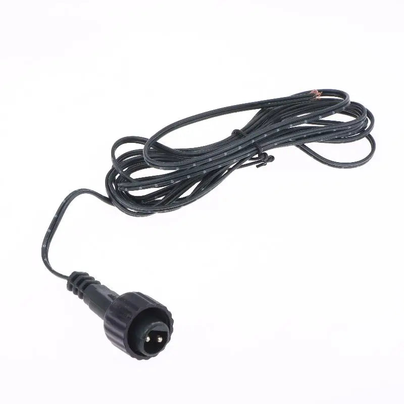 Outdoor Solar Light Waterproof Extension Cable For Solar Panel 2Pin LED Connector Male 2 Meters Black 2Pin Plug Connector Wire Peaceful Pleasures Health and Wellness