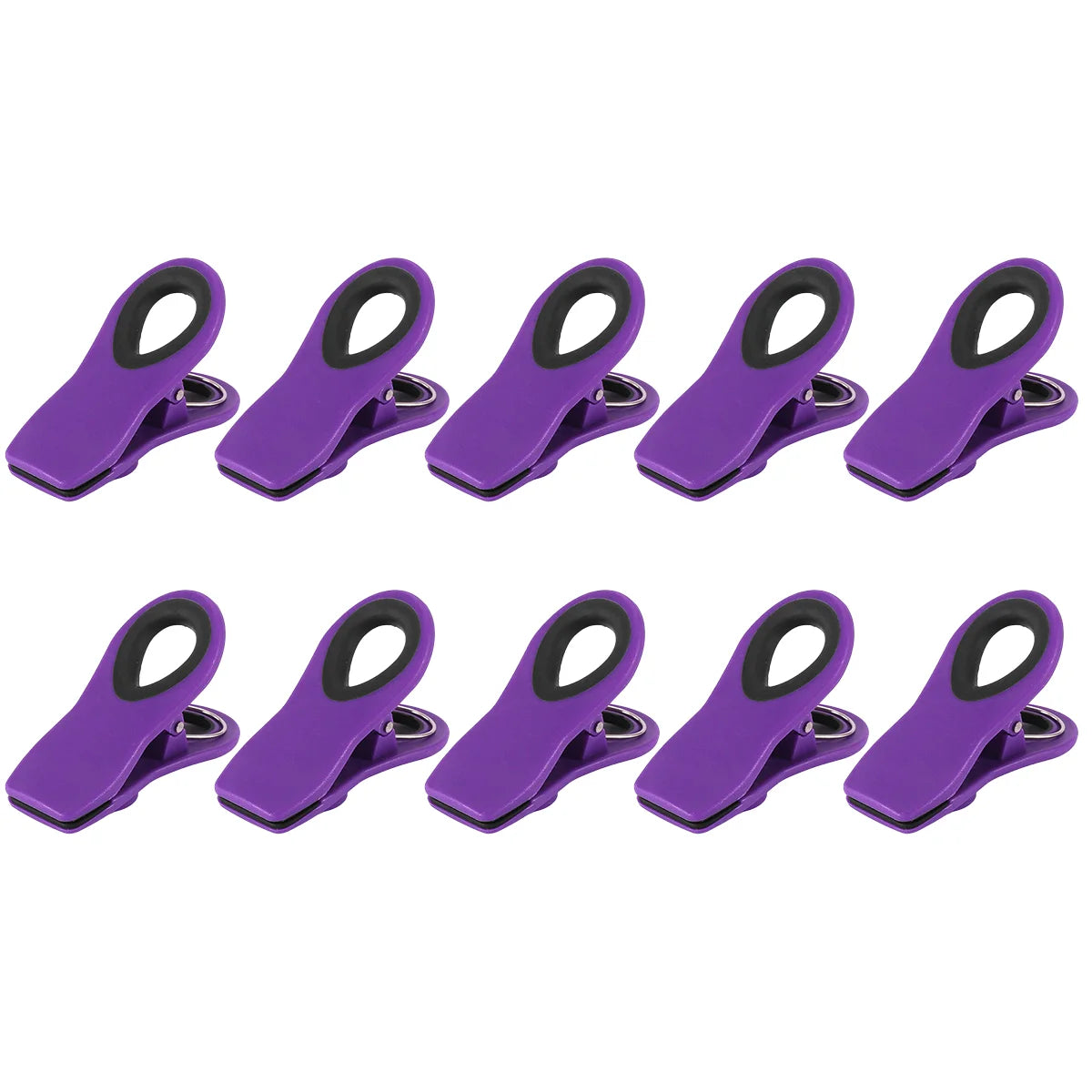 4/6/10 Pack Chip Clips, Magnetic Bag Clips with Air Tight Seal for Food Storage, Multicolor Peaceful Pleasures Health and Wellness 10pcs Purple