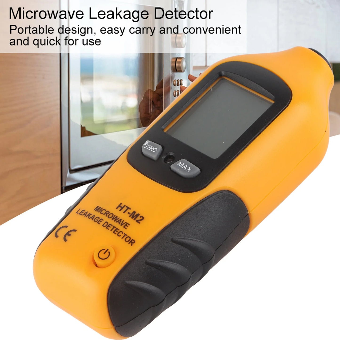 HT M2 Digital LCD Display Microwave Leakage Detector High Accuracy Radiation Meter Tester Microwave Leakage Detector Peaceful Pleasures Health and Wellness