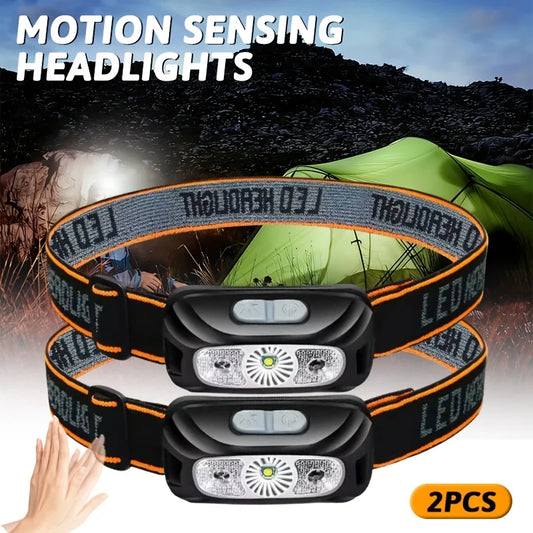 USB Rechargeable LED Headlamp | Motion Sensor, 4 Modes LED Headlamp Oasis Select