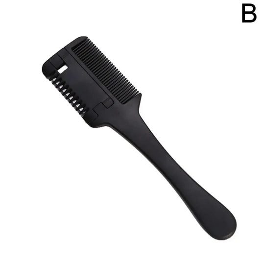Double-Sided Hair Thinning Razor Comb – Home & Salon Use Hair Thinning Razor Comb Oasis Select black