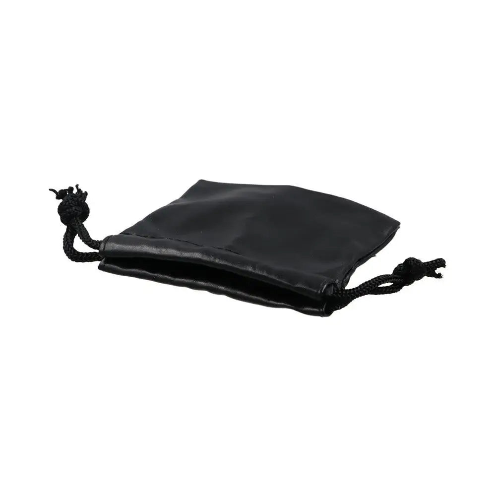 Travel PU Leather Headphone Bags Draw String Bag Dust-proof Headset Bag Black Drawstring Bag Men Women Peaceful Pleasures Health and Wellness