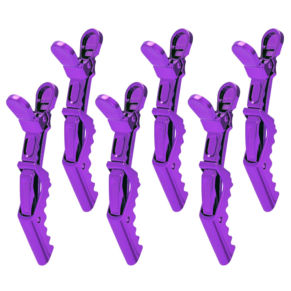 6Pcs Colorful Alligator Hair Clips Clamps Hairdressing Hair Grip Crocodile Hairpins Hair For Hairdressing Sectioning Salon Tools Peaceful Pleasures Health and Wellness F Size fits all