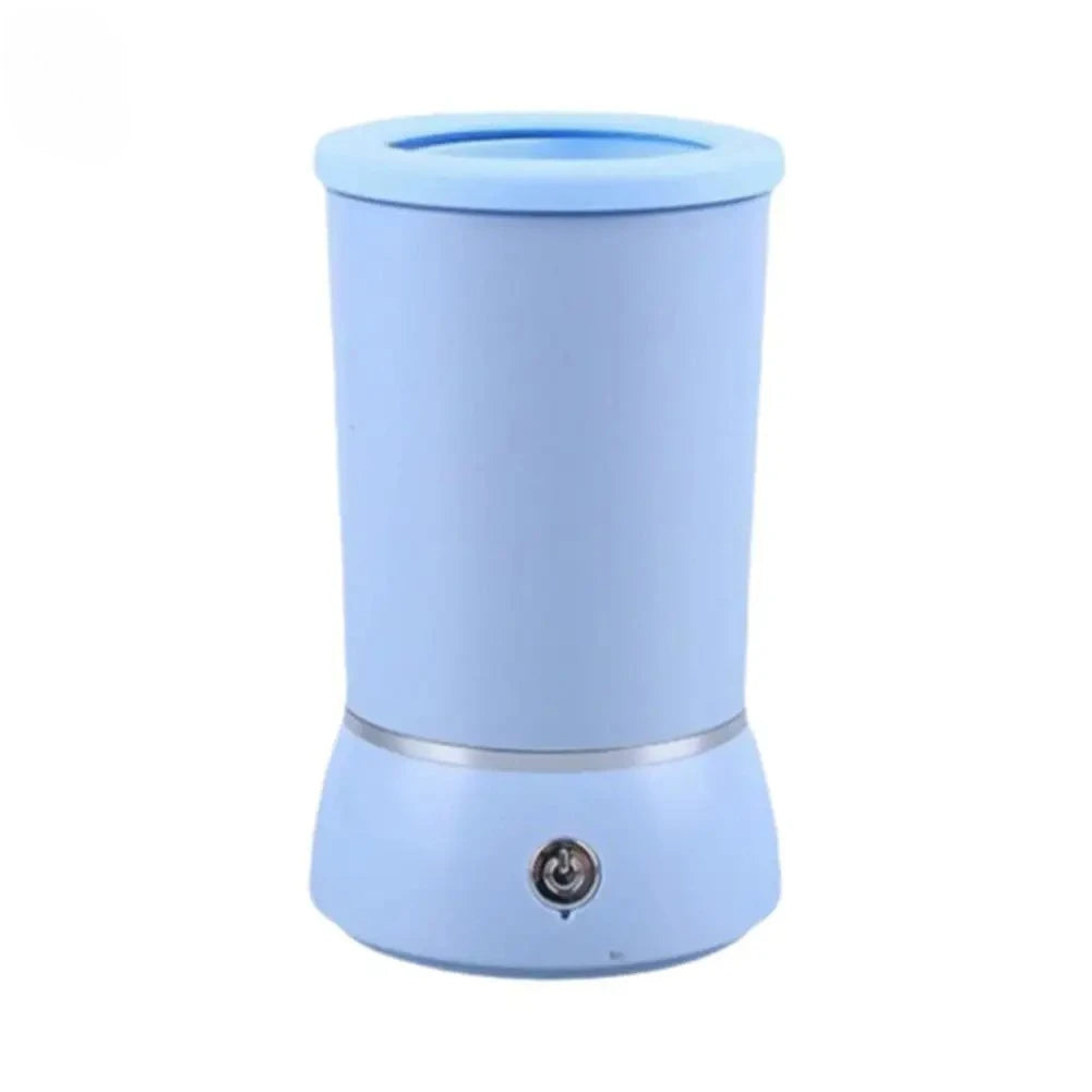 Electric Dog Paw Cleaner Fully Automatic Smart Low Noise Quick Clean USB Pet Foot Washing Cup Peaceful Pleasures Health and Wellness Blue