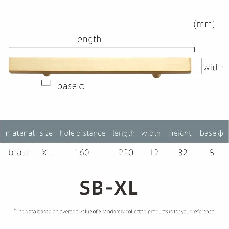 Brass Cabinet Pulls & Knobs – Modern Square Drawer Handles