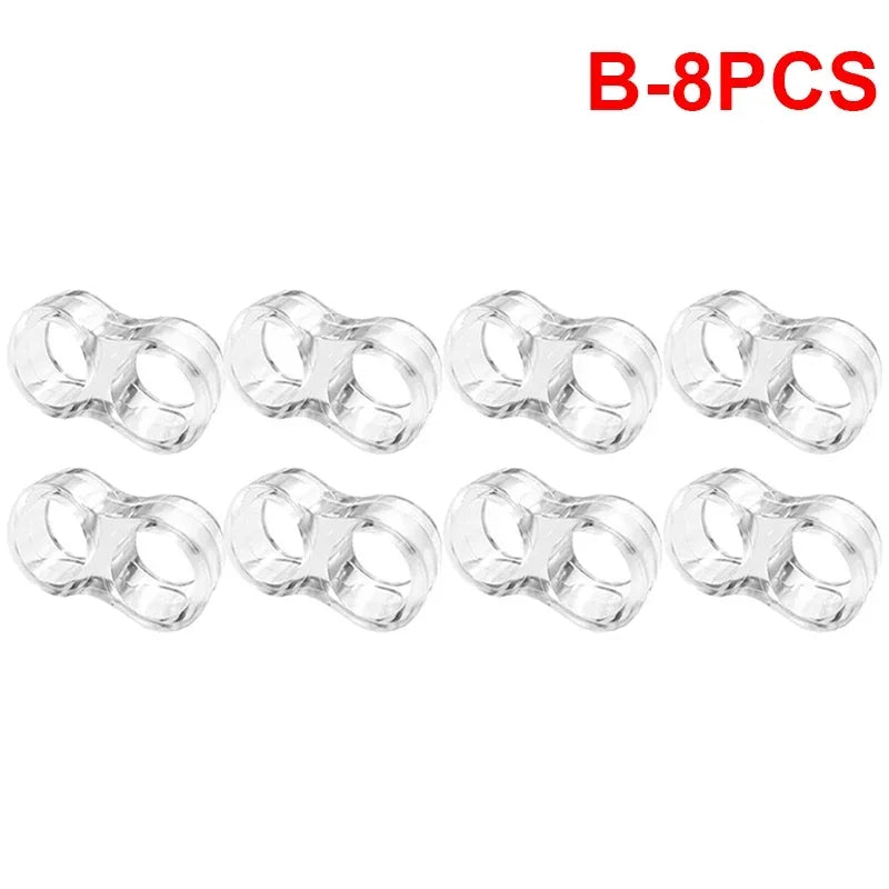 Transparent PVC Door Handle Stop Bumper Pads – 1 to 8 Pcs