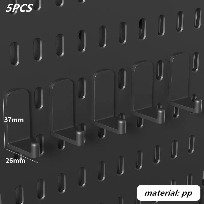 Home Pegboard Wall Hole Board Panels Decor Organizer Holder Mounting